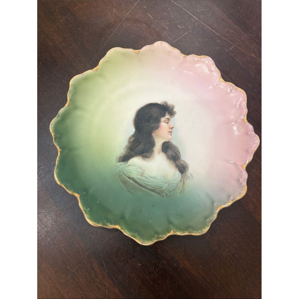 Antique Rosenthal R.C. Malmaison Bavaria Portrait Cabinet Plate